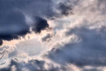 Obraz premium Beautiful cloudy sky background.