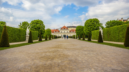 Fototapeta na wymiar Park Belvedere in Vienna. Austria