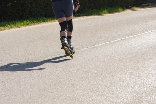 Skater beim Spreewaldmaraton