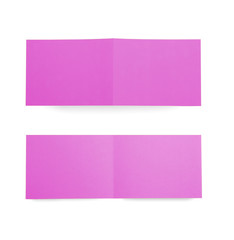 Different point of view of greeting cards on white background
