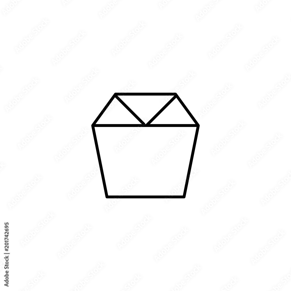 Sticker box icon. sign design