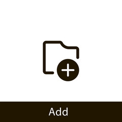 folder icon. add folder. sign design