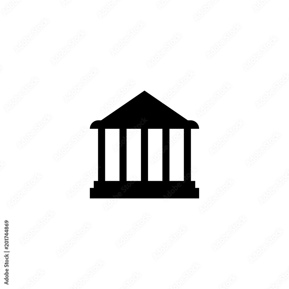 Wall mural bank icon. sign design