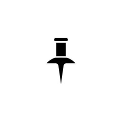 push pin icon. sign design