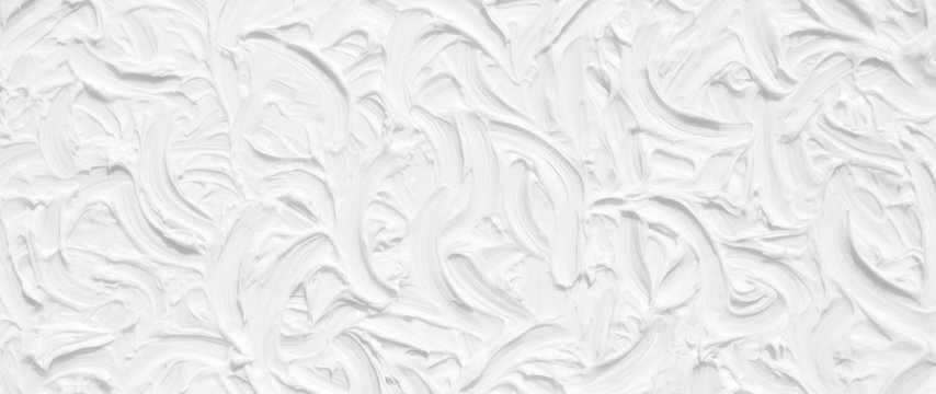 White background for a greeting card template for a wedding. Texture paint with the effect of light-colored wallpaper with strips and stains.