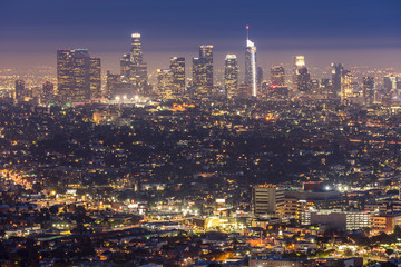 Los Angeles Downtown sunset