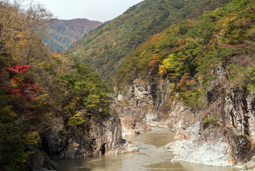 Ryuyo Gorge canyon Nikko Japan