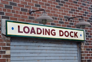 Loading dock sign