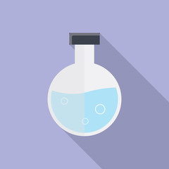 Round bottom flask with long shadow