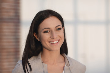 Obraz premium lose-up portrait of a modern young woman