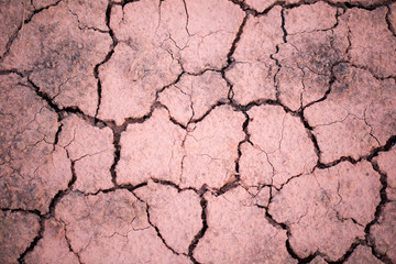 Closed up of dry break land, nature background concept.