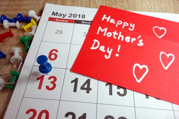 13 May 2018 is Mother`s Day in US