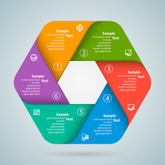Abstract 3D Paper Infographics