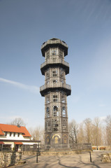 Forest with Konig-Friedrich-August-Turm (King Fridrich Augusts Tower)