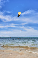 Diniwid beach is the best for kitesurfing in Boracay, Philippines