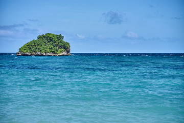 Beautiful small island  view in the ocean