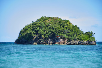 Beautiful small island  view in the ocean