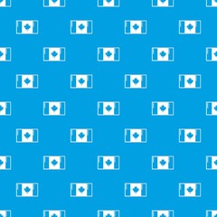 Flag canada pattern vector seamless blue repeat for any use