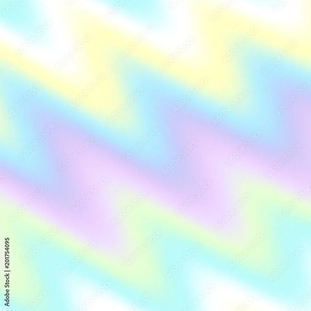 Poster Soft blending abstract gradient background vector. Blur smooth background. Holographic colors. Vector image.