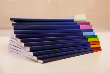 Fototapeta premium A pile of books, magazines
