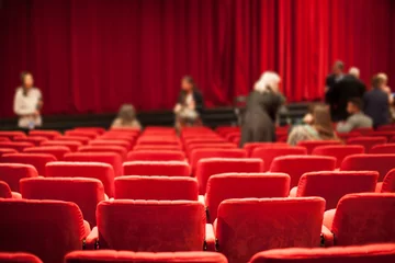 Cercles muraux Théâtre places de théâtre et public à venir