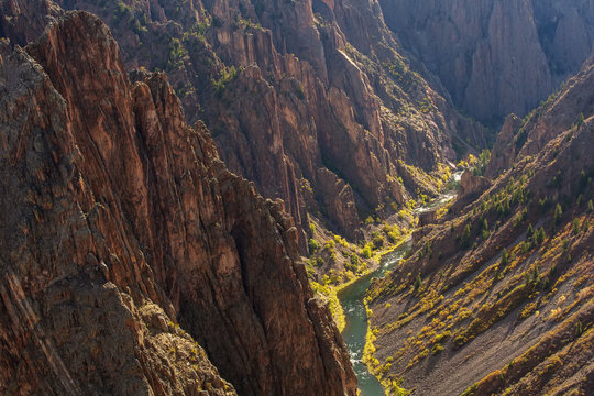 Black Canyon of the Gunnison park in Colorado, USA