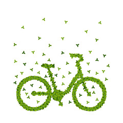 Vector illustration, green environmentally friendly transportation.