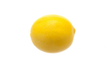 Creative layout of a lemon on a white background. The concept of