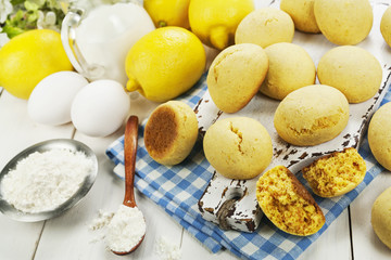 Homemade lemon cookies