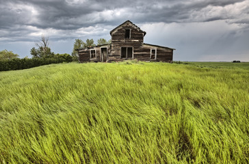 Obraz premium Abandoned Prairie House