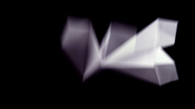 Great number of paper airplanes on a black background
