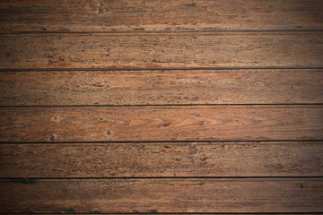 Naklejka premium Hintergrund dunkelbraune Holzfläche