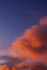 Red Clouds and Lavander Sky