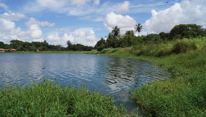 A beautiful view of the lagoon on a sunny day, Brazil