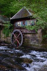 Wasserm&uuml;hle im Schwarzwald mit Br&uuml;cke