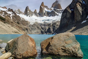 Blick auf den Fitz Roy von der Laguna Sucia, Patagonien, Argentinien