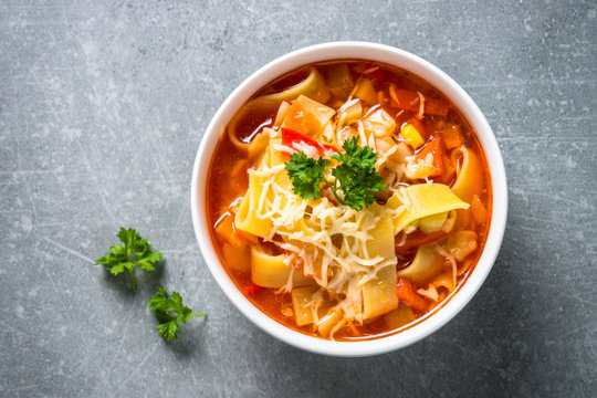 Minestrone traditional italian soup