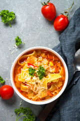 Minestrone traditional italian soup