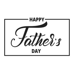 Fathers Day. Trendy lettering logo for Father's Day