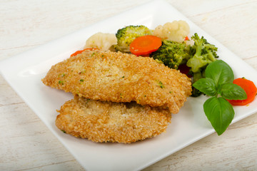 Chicken with sesame seeds