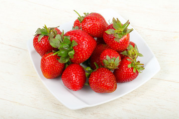 Strawberry in the bowl