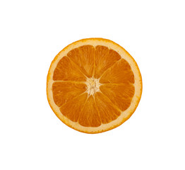One half of orange.
One half of orange isolated on a white background.
