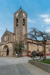 Naklejka na ściany i meble Famous church Igreja Matriz in Ponte de Lima, Portugal