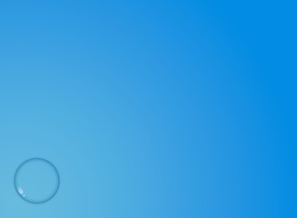 The Abstract Blue Background with Water Drop