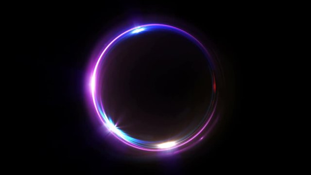 Abstract seamless loop neon background luminous swirling Glowing spiral cover