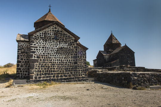 Sevanavank is a monastic complex located on the northwest coast of Lake Sevan in the Gegharkunik Province of Armenia, not far from the town of Sevan