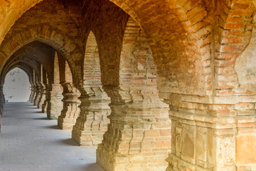 Fototapeta na wymiar Rasmancha Temple, Bishnupur, West Bengal, India