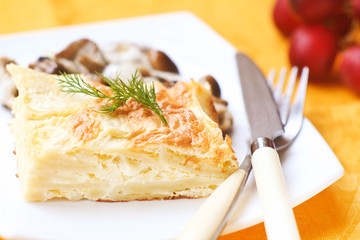Casserole with cheese