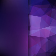 Obraz premium Abstract polygonal vector background. Purple geometric vector illustration. Creative design template. Abstract vector background for use in design