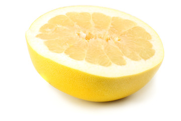 Pomelo fruit isolated on white background